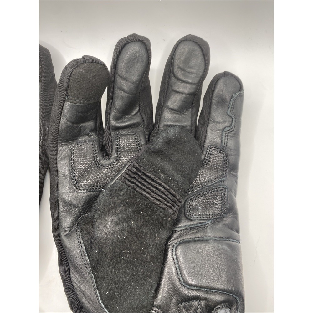 BILT Men's 5XL Motorcycle Riding Gloves Black Leather Waterproof Gauntlet - Picture 12 of 16